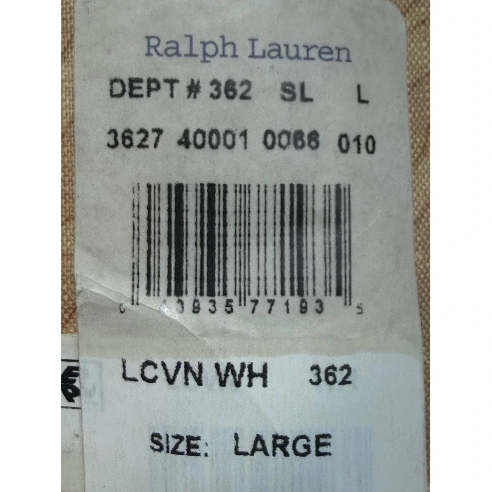 Ralph Lauren Floral Shower Curtain Tan Pink 106x80 Botanical Cotton Weighed